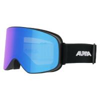 Маска горнолыжная ALPINA Slope Q-Lite Black Matt/Q-Lite Blue S2