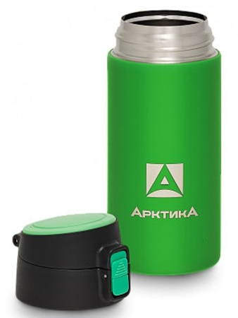 Термокружка Арктика вакуумная облегченная, 0,35л Текстурный Зеленый