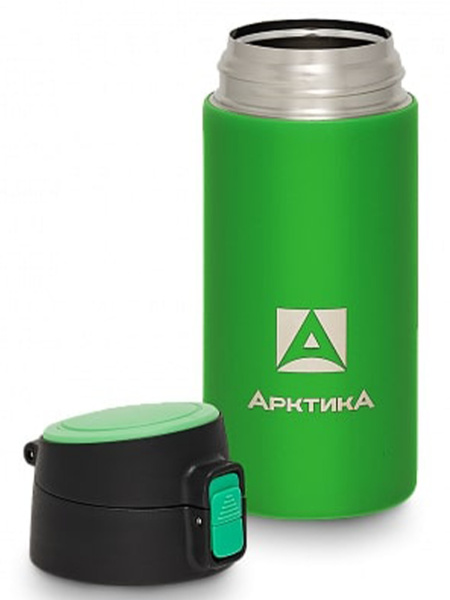 Термокружка Арктика вакуумная облегченная, 0,35л Текстурный Зеленый