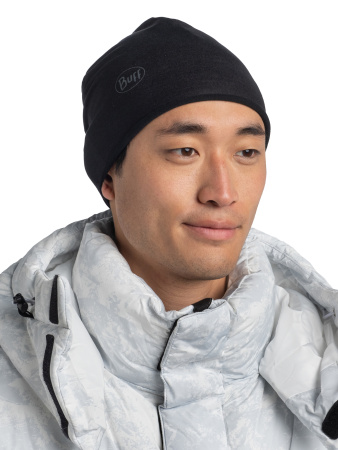 Шапка Buff Polar & Ecostretch Solid Black