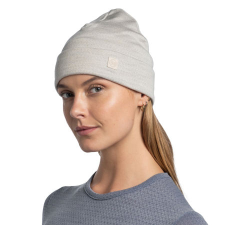 Шапка Buff Merino Heavyweight Hat Solid Cloud