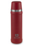 Термос Арктика с узким горлом и пробкой с кнопкой, 0,6л Красный