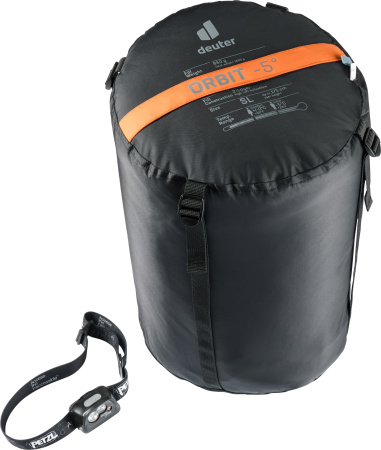 Спальник Deuter Orbit -5° SL левый Mandarine/Slateblue