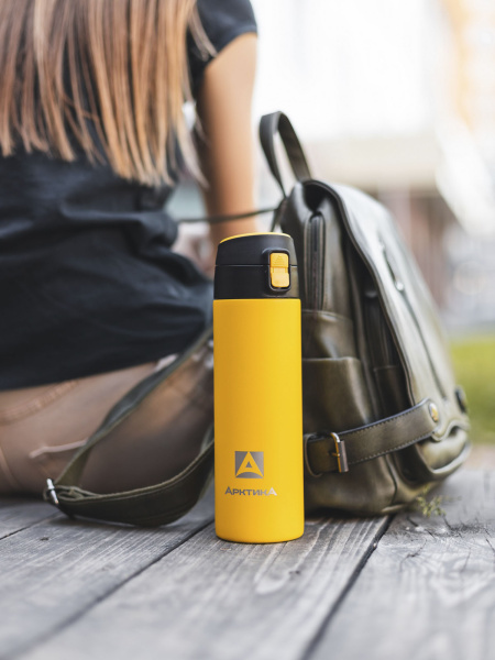 Термокружка Арктика сититерм питьевой, 0,5л Текстурный Желтый