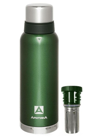 Термос Арктика с ситечком, 1,2л Зеленый
